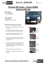Porsche Carrera 996 Turbo-C4S Full Grille Set (2000-2004) - Image 8