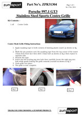 Porsche Carrera 997.1 GT3 Full Grille Set Manual/Tiptronic 2010-2012 (SKU:ZPR31404B) - Image 4