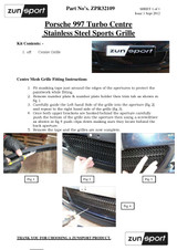 Porsche Carrera 997 Turbo Full Grille Set 2006-2012 - Image 4