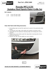 Porsche Carrera 997.2 GTS Full Grille Set 2009-2012 - Image 4