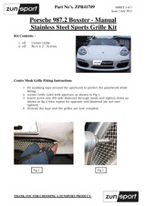 Porsche Boxster 987.2-S Manual Grille Set 2009–2013 - Image 4