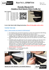 Porsche Macan GTS Front Grille 2014–2018 (SKU:ZPR87514B) - Image 5