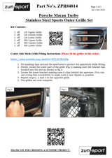 Porsche Macan TURBO Front Grille 2014–2018 (SKU:ZPR85014B) - Image 3