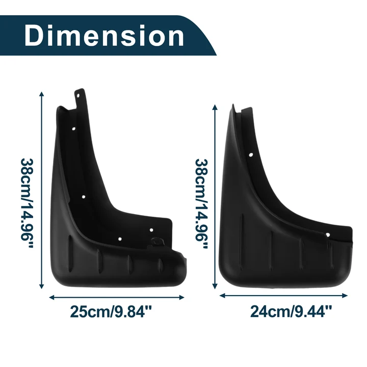 (2) Porsche Macan Mudflaps Set (SKU:PMF-04) - Image 3